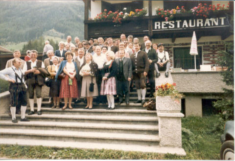Die Teilnehmer des Gauausfluges 1985